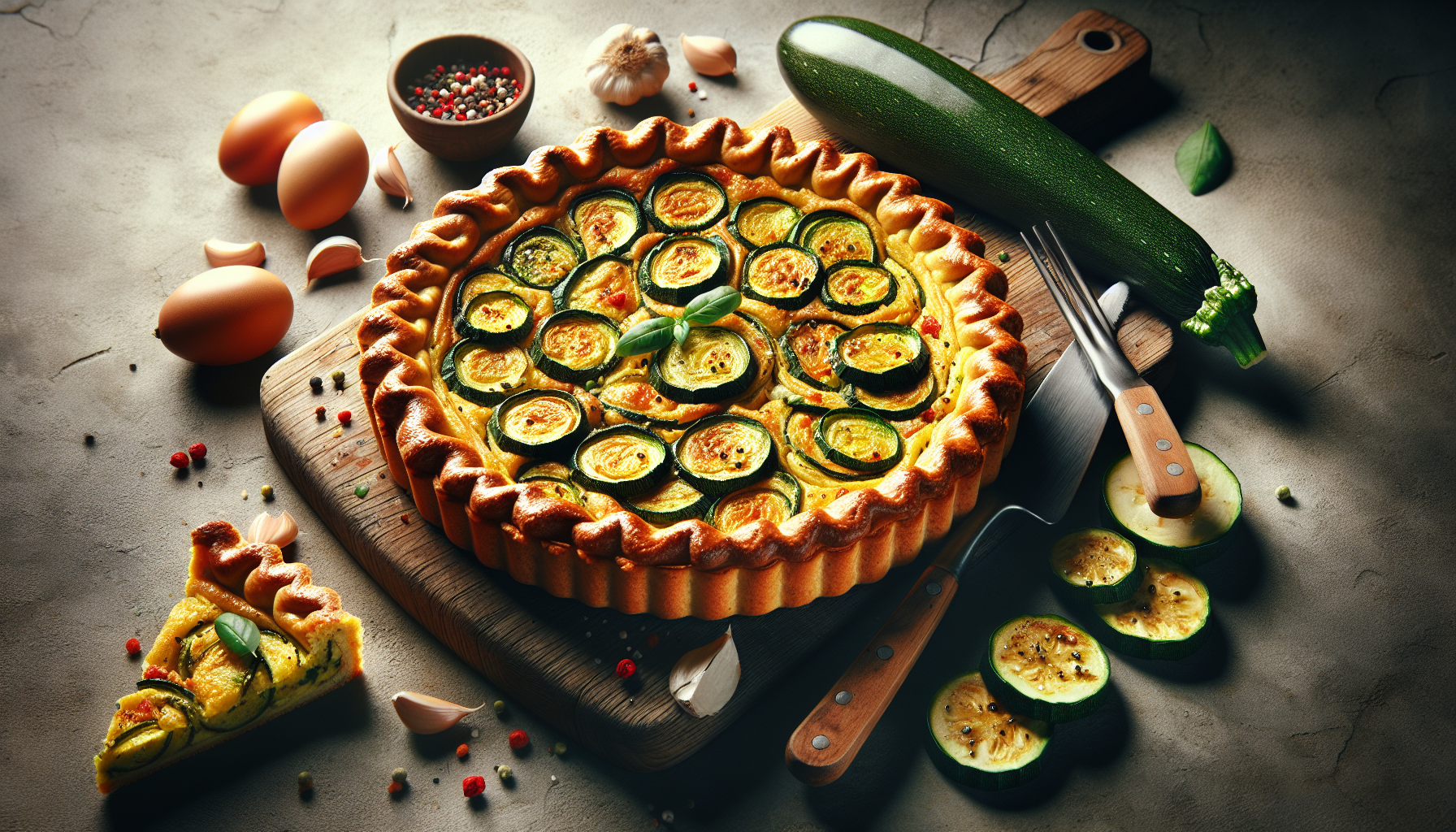 torta salata zucchine